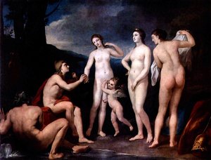 Het oordeel van Parijs door Anton Raphael Mengs